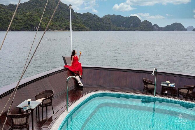 2 Days and 1 Night Halong Bay Luxury Genesis Regal Cruises - Day 2 Lan Ha Bay morning: floating house, brunch, and an easy return