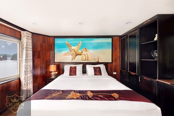 2D1N Ha Long Bay by Calypso Cruise, Caves, Meals, Transfer - Onboard comfort: private ensuite cabin with balcony