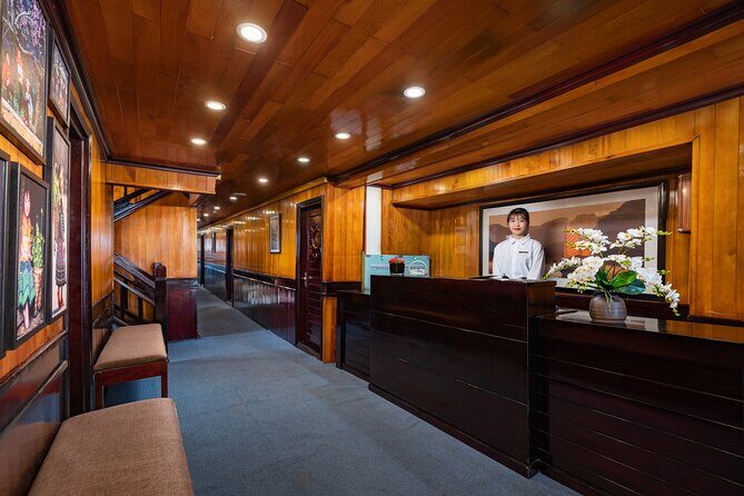 2D1N: Halong Bay 4-Star Cruise - Cave, Kayak, Swim, Meals - Day 1: check-in, lunch on the water, and the onboard evening program