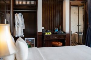 All-Inclusive 2 Day/1 Night Halong Luxury Cruise, Meals, Cave, Kayaking,Swimming - Your cabin: private balcony comfort, with one important caveat