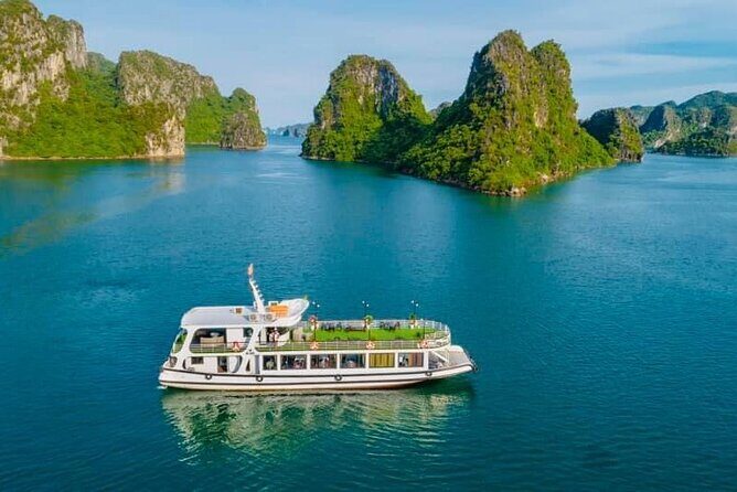 Best Halong Bay Tour One Day On Luxury Cruise 6 Hours Cruising - Ti Top Island: Views, Swimming, and the Climb-to-360 Idea