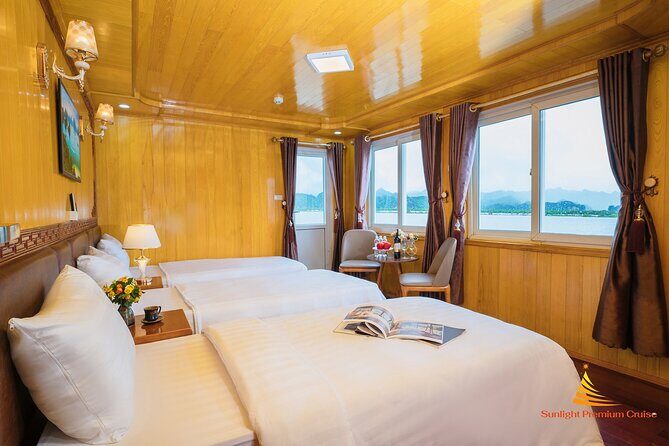 Best Lan Ha Bay Cat Ba Cruise 2 Days 1 Night Less touristy - Your cabin: shared space, decent shape, not luxury