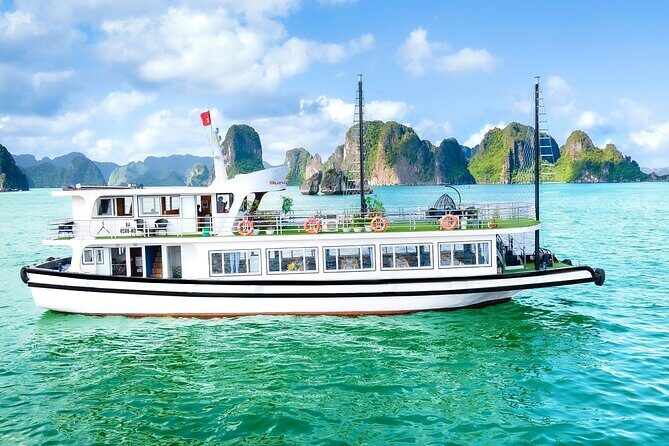 Best Price Halong 5 Star Day Cruise Buffet, Pool ,Sunset party - The Buffet Lunch, Pool Time, and Sunset Party on the Water