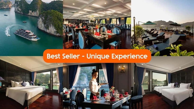BestSeller - 2 Day 5-Star Overnight Cruise of Highest Safety - Day 1: Halong Bay to Lan Ha Bay, then kayaking and swimming in quiet lagoons