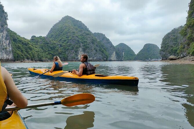 Cruising- Kayaking- Cycling- Trekking 3D/2N from Cat Ba in less tourist areas. - Day 1 in Lan Ha Bay: cruising, swimming, kayaking, and low-tide zones