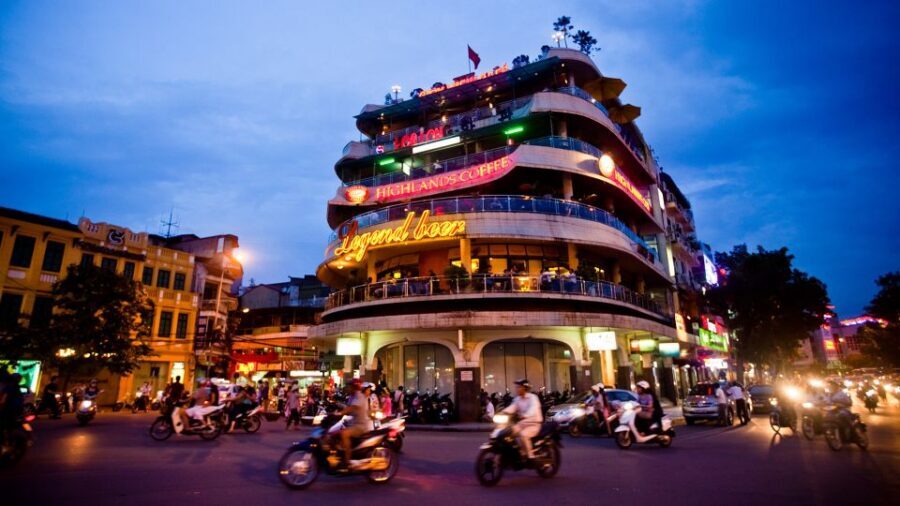 Explore Hanoi Old City By Cycling Tour With Small Groups - Hanoi Citadel walls, Flag Tower, and the old train railway