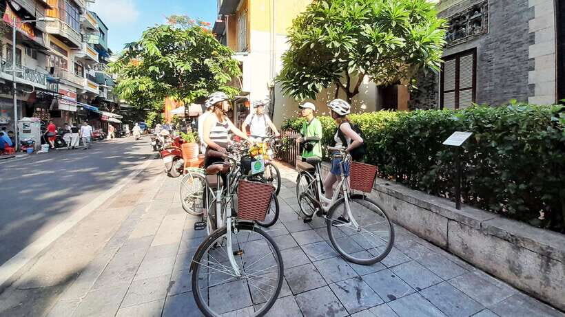 Explore Hanoi Old City By Cycling Tour With Small Groups - Egg coffee stop: a proper Hanoi break, not a random café stop