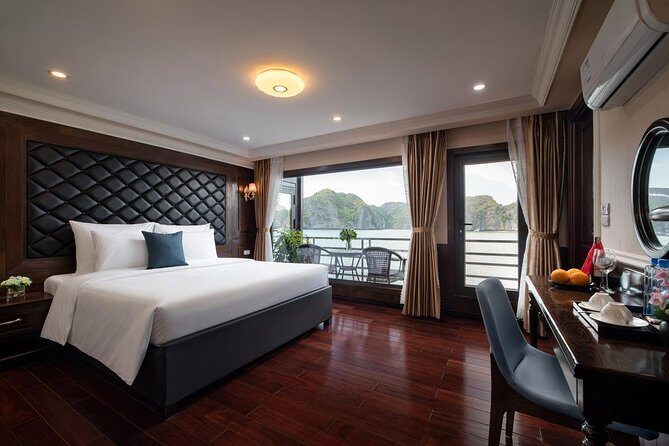 Featured: All-Inclusive OVERNIGHT Halong Cruises - many options - Day 1, Halong Bay route: Titop Island and Hang Luon Cave