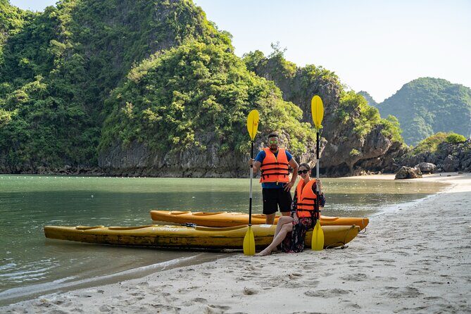 From Hanoi: 2D1N Ha Long Bay Deluxe Cruise with Bus Limousine - Day 2 starts with Tai Chi and a massive cave