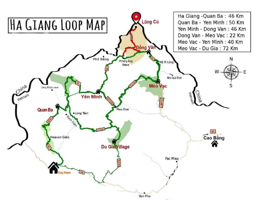 From Hanoi: Ha Giang Loop 3-Night 3-Day with Easy Rider - Day 2: Ma Pi Leng Pass, Sky viewpoints, and Nho Quế River water time