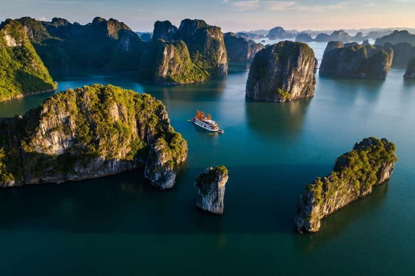From Hanoi: Halong bay Luxury tour on 5 star cruise - Bo Hon Island and Sung Sot Cave: the cave stop you plan your day around