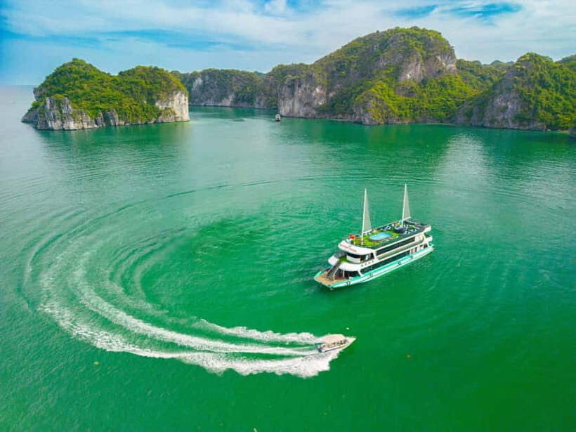 From Hanoi: Halong bay Luxury tour on 5 star cruise - Ti Top Island: swim, then climb for the best pay-off
