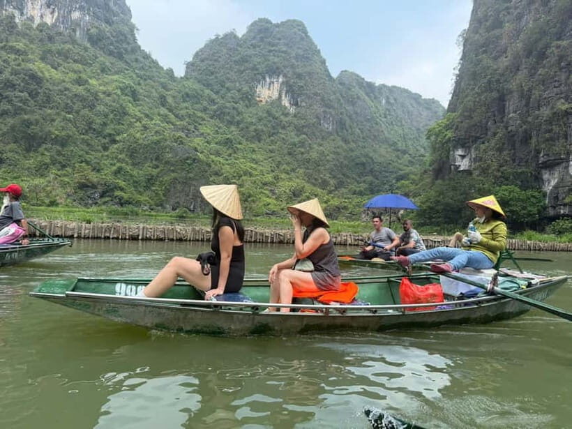 From Hanoi: Ninh Binh, Hoa Lu, Tam Coc, & Mua Cave Day-Trip - Tam Coc bamboo-boat ride: the on-land Halong Bay moment