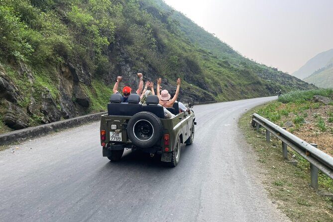 Ha Giang Army open Air Jeep 3 Days 2 Night Tour - Day 2: Ma Pi Leng Pass, Meo Vac stops, and Du Gia waterfall cooling time