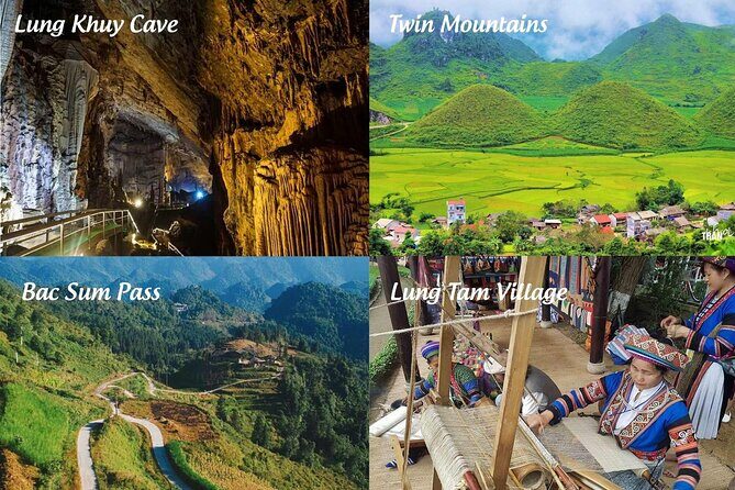 Ha Giang Loop 4 Days 3 Nights Motorbike Tour with easy Rider - Day 1: Quan Ba Heaven Gate, Lung Khuy Cave hike, and a Can Ty homestay night