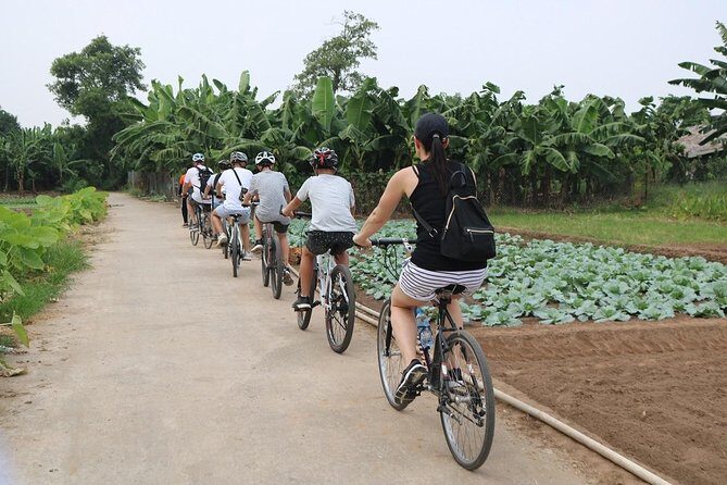 Half-Day Bicycle Tour Combine City & Countryside + Train Street - Ba Dinh Square pass: major landmarks without the tourist detour