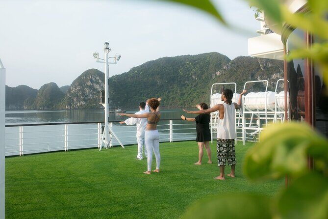 Halong Bay Cruise 2 days 1 night from Hanoi included transfer - Beach Time and Swimming: A Break from Constant Sightseeing