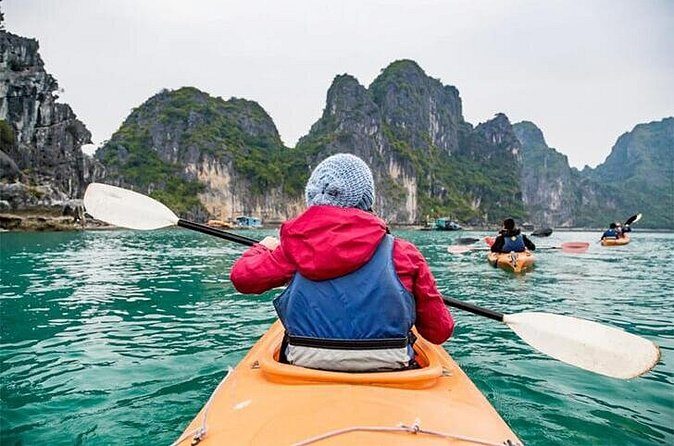 Halong Bay Cruise With Cave, Kayaking, Swimming - Buffet Lunch - Head back to Hanoi with sunset-style scenery