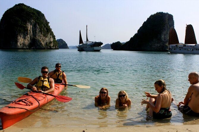 Halong Bay Day Tour By Diamond Era Cruise,Titop,Sung Sot & kayak - Ti Top Island: how to use your 1-hour window for views and swimming