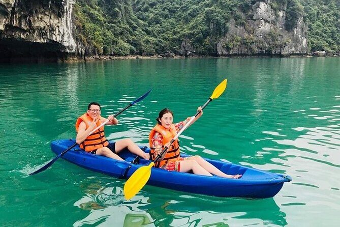 Halong Bay Full-Day with 6 Hour Cruise Kayaking, Swimming, Lunch - Boat, guide, and the feel of the group