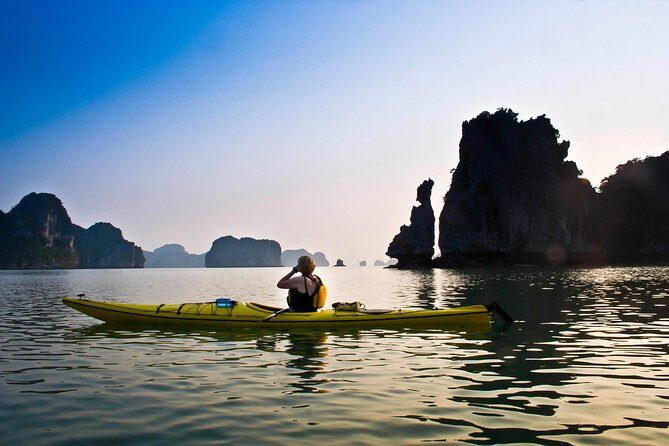 Halong Bay Full Day With Cave, Kayaking And Swimming - Highway Transfer - Sung Sot Cave: The Classic Ha Long Bay Wow Moment