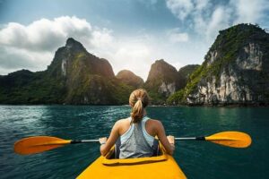 Halong Bay Full Day with Kayaking, Hiking viewpoint, Cave - Deluxe To Luxury - Tuan Chau Island Departure and the Lunch Hour on the Boat