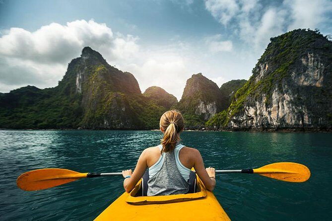 Halong Bay Full Day with Kayaking, Hiking viewpoint, Cave - Deluxe To Luxury - Tuan Chau Island Departure and the Lunch Hour on the Boat
