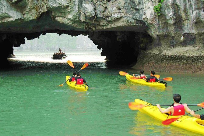 Halong Luxury Cruise Full Day Tour from Hanoi: All Inclusive - Ti Top Beach: a crescent break and the practical swim question