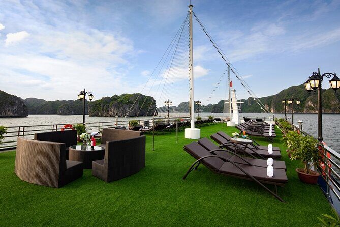 Halong Pandora 5 Star Cruise 2D1N-All Inclusive, cave, transfer - Activities that matter: kayaking, caves, squid fishing, and tai chi