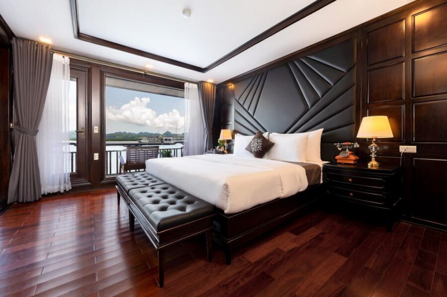 Hanoi: 2-Day Halong & Lan Ha Bay 5-Star Cruise with Balcony - Spring Rolls on Board, Seafood Dinner, and Night Squid Fishing