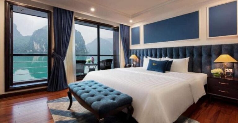 Hanoi: 2-Day Halong & Lan Ha Bay 5-Star Cruise with Balcony - Day 1: Dark & Bright Cave Kayak or Ba Trai Dao Beach Swim