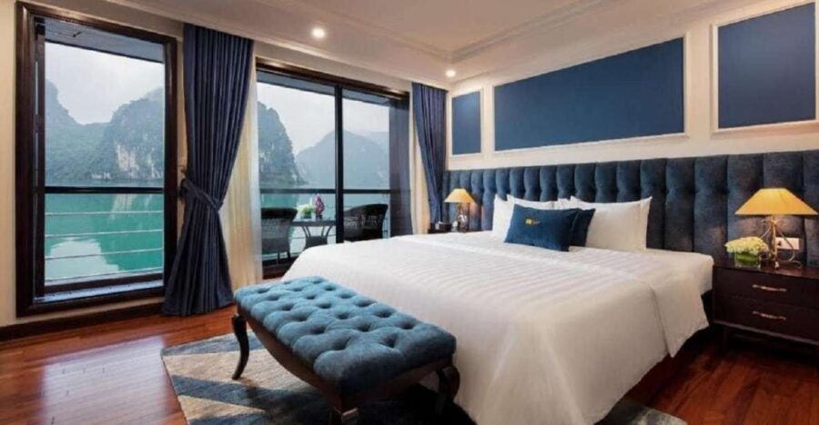 Hanoi: 2-Day Halong & Lan Ha Bay 5-Star Cruise with Balcony - Day 1: Dark & Bright Cave Kayak or Ba Trai Dao Beach Swim