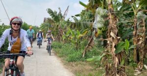 Hanoi: Bike Tour Through Hidden Gems and Banana Island - Long Bien Bridge and Ho Chi Minh Mausoleum: history with road access