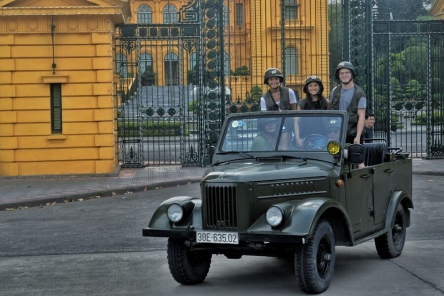 Hanoi Food, Culture, Sightseeing & Fun By Vietnam Army Jeep - Entering Hanoi from a GAZ-69 jeep, not a window seat