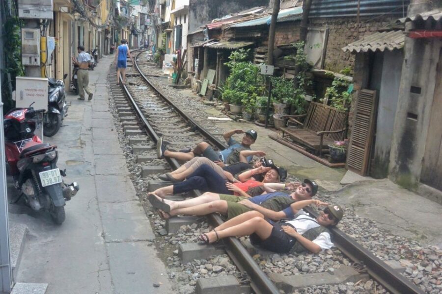 Hanoi Food, Culture, Sightseeing & Fun By Vietnam Army Jeep - Train Street: the moment you plan your attention for