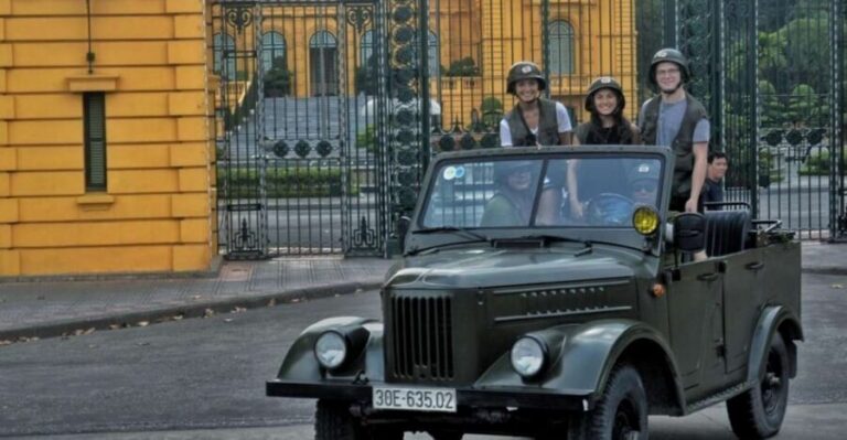 Hanoi Food, Culture, Sightseeing & Fun By Vietnam Army Jeep - Hotel pickup, safety briefing, and how the route is paced