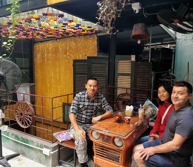 Hanoi Food, Culture, Sightseeing & Fun By Vintage Motorbike - Ho Chi Minh Mausoleum, Tran Quoc temples, and the Train Street show