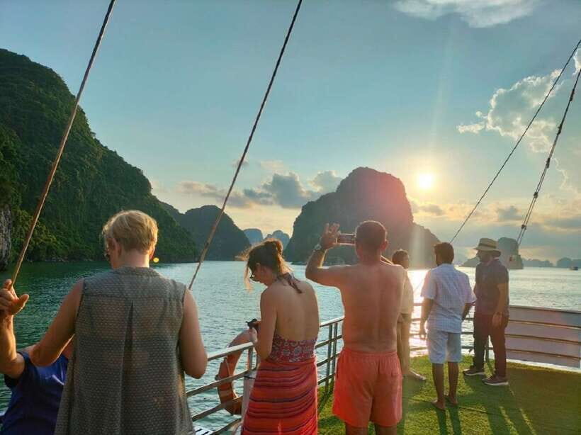 Hanoi: Ha Long Bay Day Cruise - Swimming, Meal, Kayaking - Titop Island: swim, then choose the hike for peak views