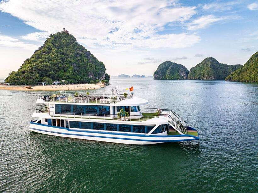 Hanoi: Ha Long Bay Day Trip - Luxury Cruise & Buffet Lunch - Ti Top Island: swim time plus a view hike option