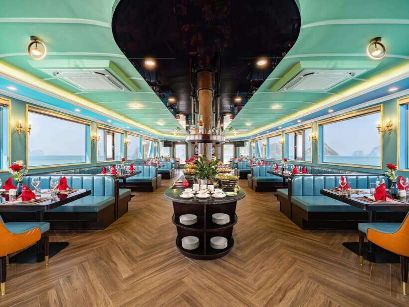 Hanoi: Ha Long Bay Full Day Trip - Amethyst Luxury Cruise - The Sunset Party on Board: Tea, Fruit, Cakes, and Golden Light