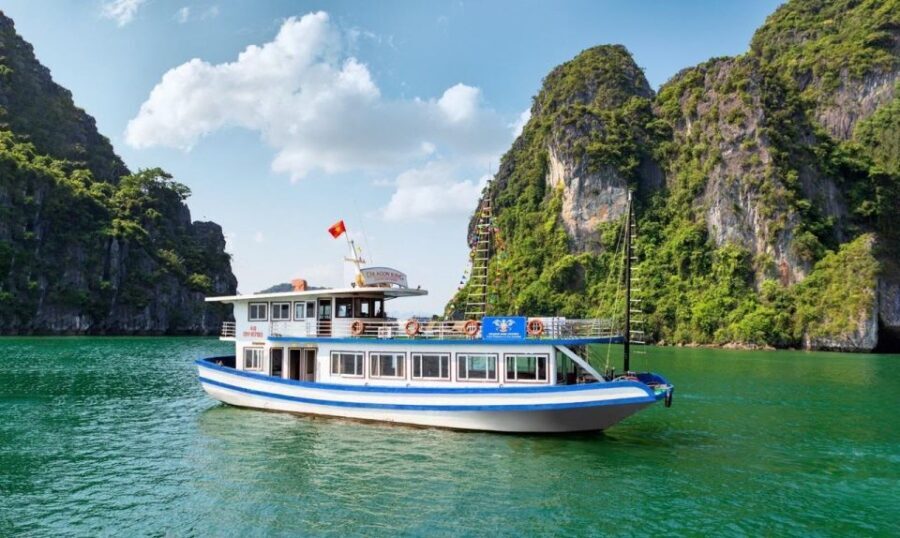 Hanoi: Halong Bay Day Trip with Titop Island, Cave, & Kayak - Sung Sot (Surprising) Cave: where the steps turn into wow