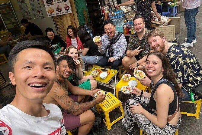 Hanoi street food walking and train street visit - What’s included: snacks, coffee, brunch, and dinner