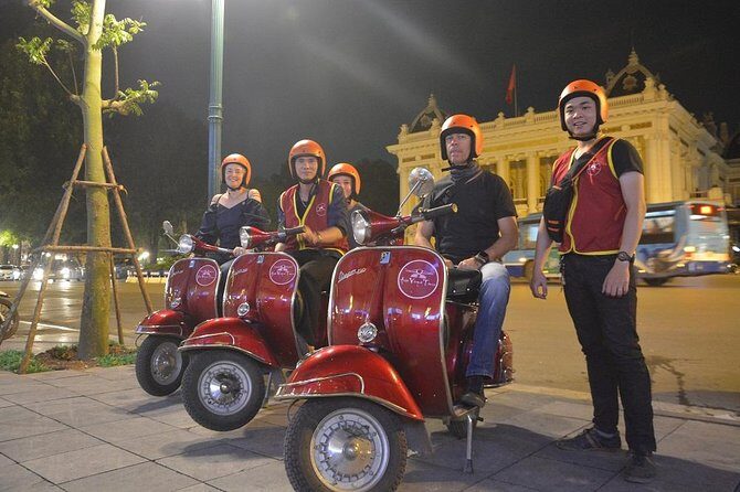 Hanoi Vespa Tours: Hanoi After Dark Vespa Food Tours - A night Vespa food tour that’s built for comfort