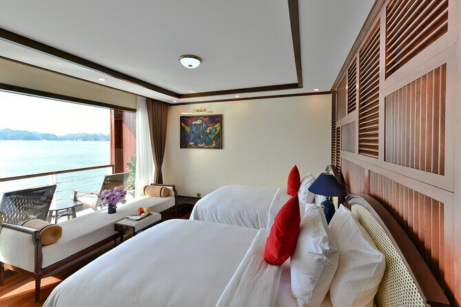 Heritage Binh Chuan 2 Days 1 Night discovery in Lan Ha Bay - On-Water Activities in Lan Ha Bay: Kayaking, Bamboo Boating, Swimming, and Squid Fishing
