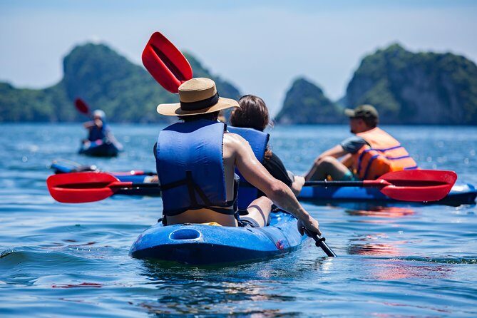 Kayaking at Lan Ha Bay - Beach hopping and swim breaks: how you’ll actually spend your time