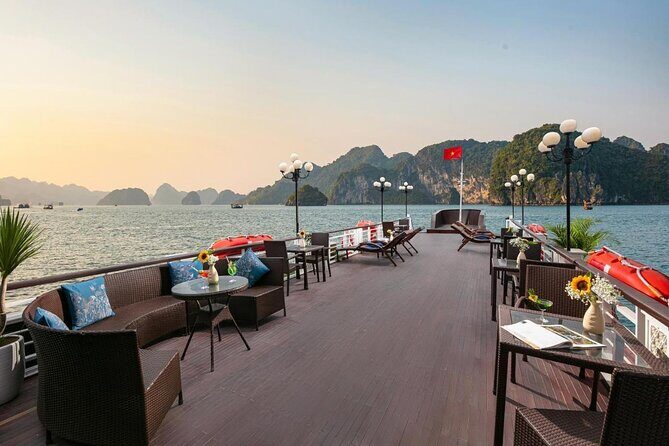 La Regina 2 days tour in Halong Bay & Bai Tu Long Bay - 4 star - A Four-Deck Floating Hotel You Actually Want to Explore