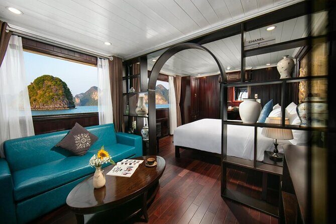 La Regina 2 days tour in Halong Bay & Bai Tu Long Bay - 4 star - Day 2 Morning: Taichi on the Sundeck and Vung Vieng Floating Fishing Village