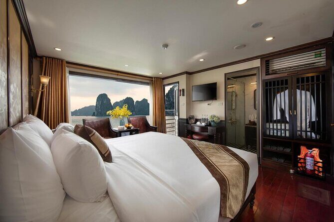 LEADING: All inclusive 3D/2N on cruises in HALONG - many options - Day 2: Tai Chi on the Sundeck, Me Cung Cave, and Cat Ba Biking