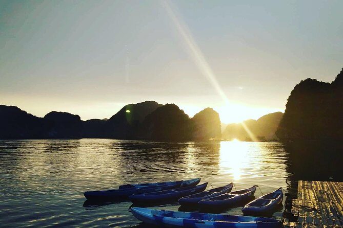 Magical Sunset and Evening with glowing plankton by Cat Ba Local - Getting From Beo Harbor to the Floating House Without the Overnight Drag