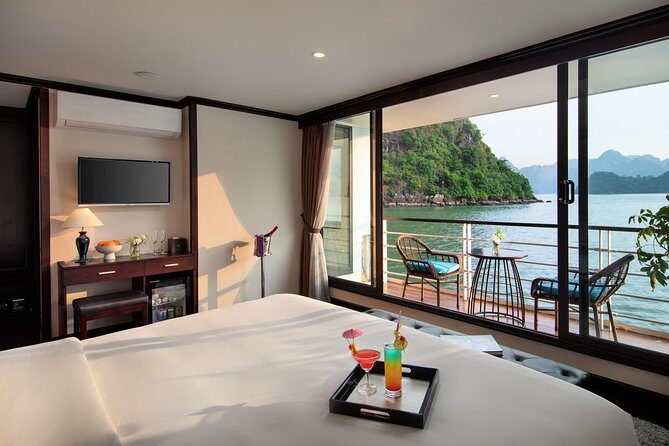 Mon Chéri Cruise 5 star: Unique 2 Days Tuan Chau - Halong bay - Lan Ha Bay - Cat Ba Cave Time and a Bamboo Boat Ride Through Caves